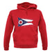 Ohio Grunge Style Flag unisex hoodie