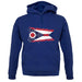 Ohio Grunge Style Flag unisex hoodie