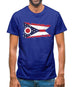 Ohio Grunge Style Flag Mens T-Shirt