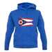 Ohio Grunge Style Flag unisex hoodie