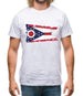 Ohio Grunge Style Flag Mens T-Shirt