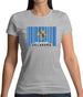 Oklahoma Barcode Style Flag Womens T-Shirt