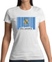 Oklahoma Barcode Style Flag Womens T-Shirt