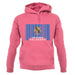 Oklahoma Barcode Style Flag unisex hoodie