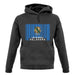 Oklahoma Barcode Style Flag unisex hoodie