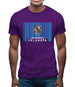 Oklahoma Barcode Style Flag Mens T-Shirt