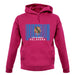 Oklahoma Barcode Style Flag unisex hoodie