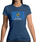 Oklahoma Barcode Style Flag Womens T-Shirt