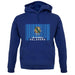 Oklahoma Barcode Style Flag unisex hoodie