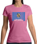 Oklahoma Barcode Style Flag Womens T-Shirt