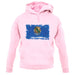 Oklahoma Grunge Style Flag unisex hoodie