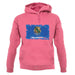 Oklahoma Grunge Style Flag unisex hoodie