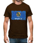 Oklahoma Grunge Style Flag Mens T-Shirt