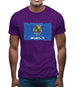 Oklahoma Grunge Style Flag Mens T-Shirt