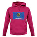 Oklahoma Grunge Style Flag unisex hoodie