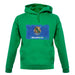 Oklahoma Grunge Style Flag unisex hoodie