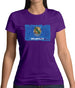 Oklahoma Grunge Style Flag Womens T-Shirt