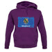 Oklahoma Grunge Style Flag unisex hoodie