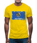 Oklahoma Grunge Style Flag Mens T-Shirt