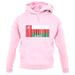 Oman Barcode Style Flag unisex hoodie