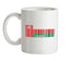 Oman Barcode Style Flag Ceramic Mug