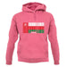 Oman Barcode Style Flag unisex hoodie