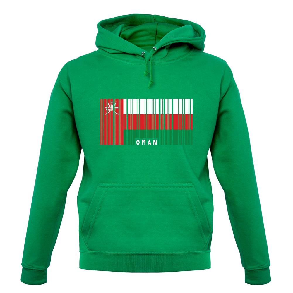 Oman Barcode Style Flag unisex hoodie