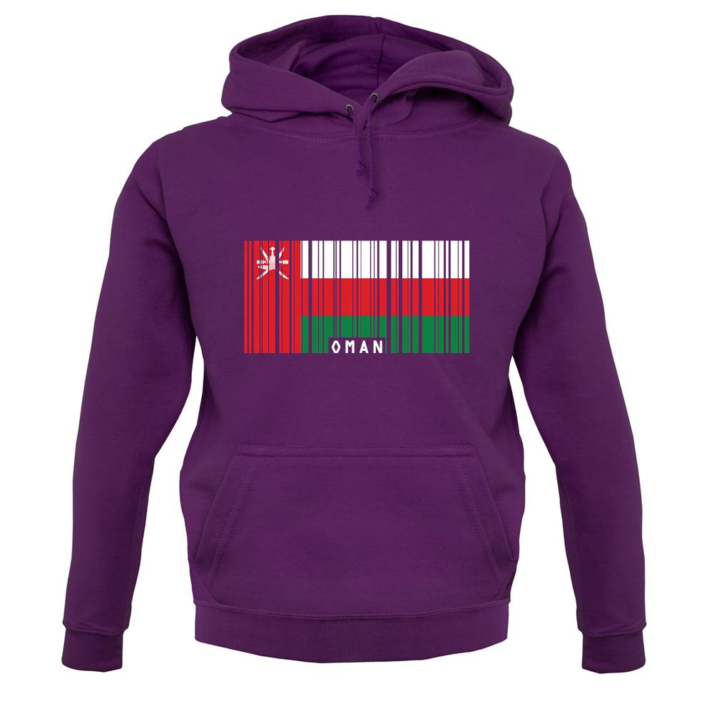 Oman Barcode Style Flag unisex hoodie