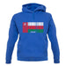 Oman Barcode Style Flag unisex hoodie