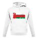 Oman Grunge Style Flag unisex hoodie