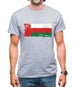 Oman Grunge Style Flag Mens T-Shirt