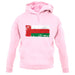 Oman Grunge Style Flag unisex hoodie