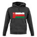 Oman Grunge Style Flag unisex hoodie