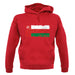 Oman Grunge Style Flag unisex hoodie