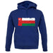 Oman Grunge Style Flag unisex hoodie