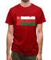 Oman Grunge Style Flag Mens T-Shirt