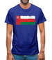 Oman Grunge Style Flag Mens T-Shirt