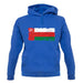 Oman Grunge Style Flag unisex hoodie