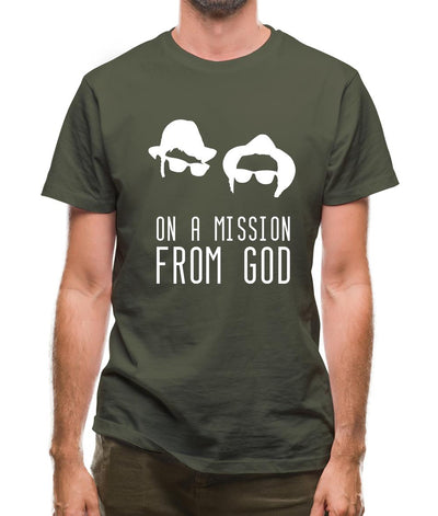 On A Mission From God Mens T-Shirt