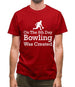 On The 8th Day Bowling Was Created Mens T-Shirt