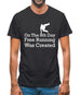 On The 8th Day Free Running Was Created Mens T-Shirt