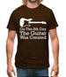 On The 8th Day Guitar Was Created Mens T-Shirt