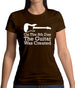 On The 8th Day Guitar Was Created Womens T-Shirt