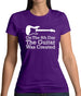 On The 8th Day Guitar Was Created Womens T-Shirt