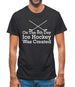 On The 8th Day Ice Hockey Was Created Mens T-Shirt