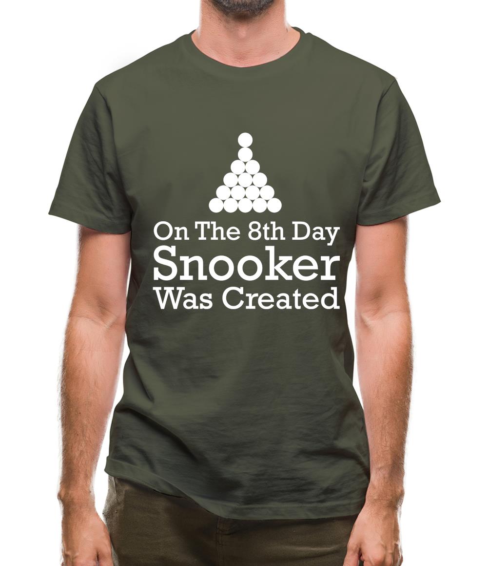 On The 8th Day Snooker Was Created Mens T-Shirt