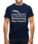 On The 8th Day Swimming Was Created Mens T-Shirt