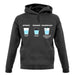 Optimist, Pessimist, Conspiracist Unisex Hoodie