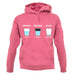 Optimist, Pessimist, Sexist Unisex Hoodie