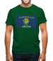 Oregon Barcode Style Flag Mens T-Shirt